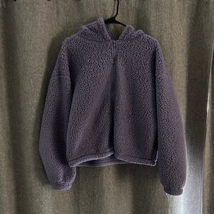 Cozy Purple Sherpa Hoodie